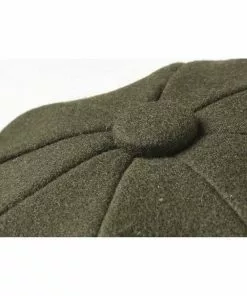 Peaky Blinders Newsboy Melton Cap Moss Green New In