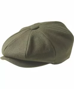 Peaky Blinders Newsboy Melton Cap Moss Green New In