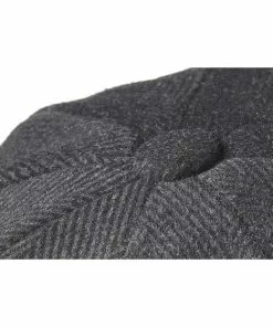 New In Peaky Blinders Newsboy Pinstripe Cap Black