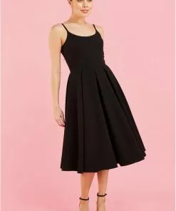 Pretty Dress Company Priscilla 50's Swing Dress Black