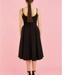Pretty Dress Company Priscilla 50's Swing Dress Black