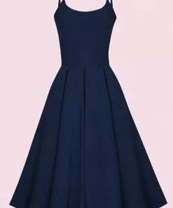 Pretty Dress Company Priscilla 50's Swing Dress Navy
