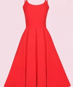 New In Pretty Dress Company Priscilla 50's Swing Dress Red