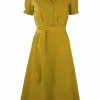 New In Pretty Retro Landgirl 40's Swing Dress Musterd 1 New In Pretty Retro Landgirl 40's Swing Dress Musterd