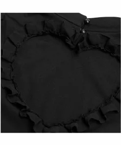 Punk Rave Heart Mosaic Dress Black