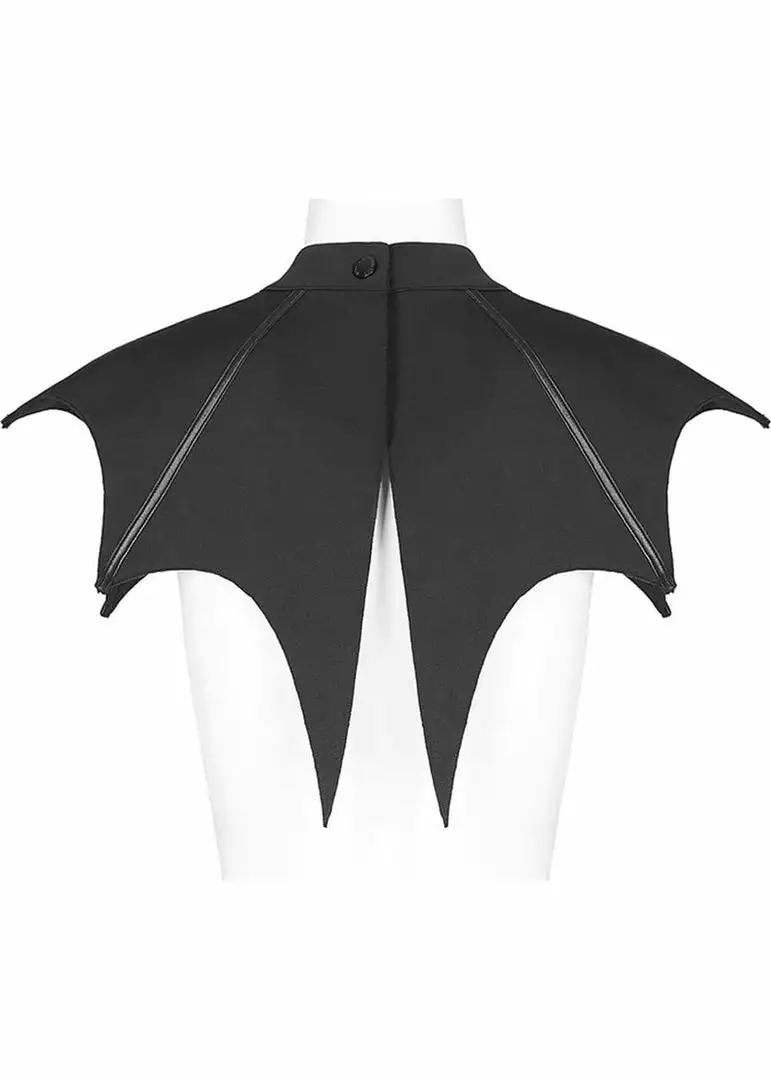 Punk Rave Bat Capelet Black 5 Punk Rave Bat Capelet Black