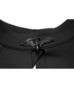 Punk Rave Bat Capelet Black