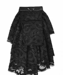 New In Punk Rave Lace Cravat Black