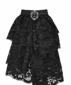 New In Punk Rave Lace Cravat Black