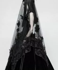 New In Punk Rave Dark Romance Veil Black 9 New In Punk Rave Dark Romance Veil Black