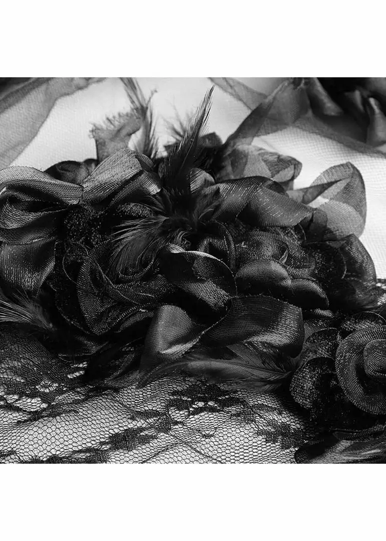 New In Punk Rave Dark Romance Veil Black 6 New In Punk Rave Dark Romance Veil Black