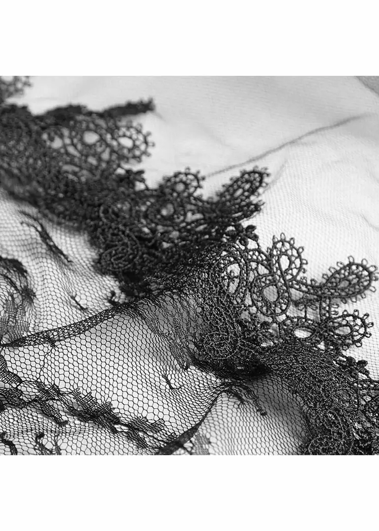 New In Punk Rave Dark Romance Veil Black 8 New In Punk Rave Dark Romance Veil Black