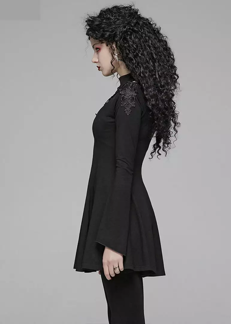 New In Punk Rave Aquilégia Dress Black 8 New In Punk Rave Aquilégia Dress Black