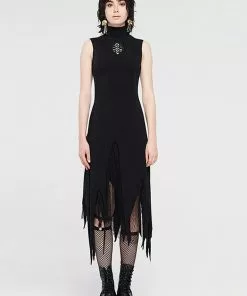 Punk Rave Ribcage Dress Black New In