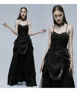Punk Rave Dark Romance Dress Black