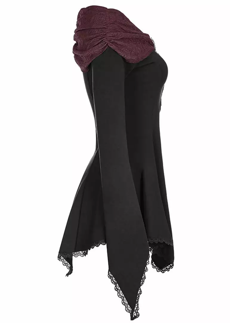 Punk Rave Beauteous Olorea Top Black Red 7 Punk Rave Beauteous Olorea Top Black Red