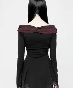 Punk Rave Beauteous Olorea Top Black Red 13 Punk Rave Beauteous Olorea Top Black Red