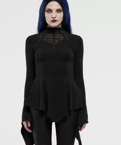 Punk Rave Vampira Top Black