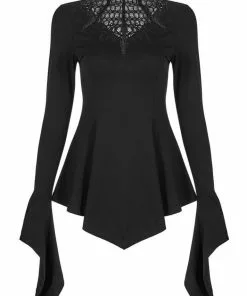 Punk Rave Vampira Top Black