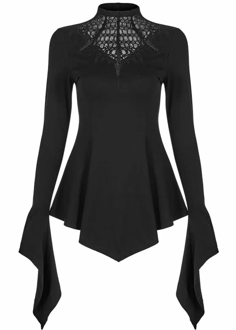 Punk Rave Vampira Top Black 3 Punk Rave Vampira Top Black