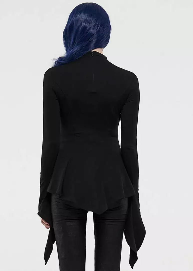 Punk Rave Vampira Top Black 9 Punk Rave Vampira Top Black