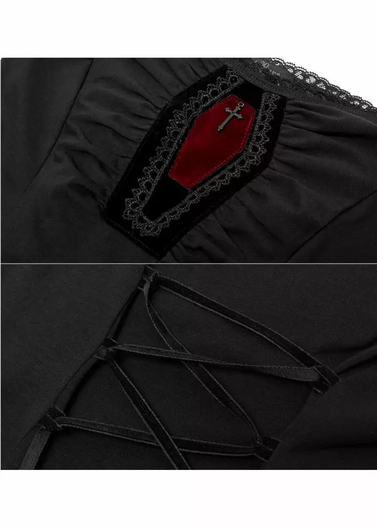 Punk Rave Coffin Top Black New In 4 Punk Rave Coffin Top Black New In