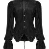 Punk Rave The Manor Velvet Blouse Black New In 2 Punk Rave The Manor Velvet Blouse Black New In