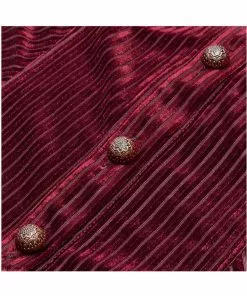 New In Punk Rave The Manor Velvet Blouse Red 21 New In Punk Rave The Manor Velvet Blouse Red