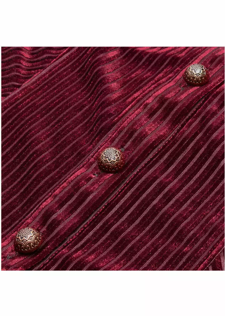 New In Punk Rave The Manor Velvet Blouse Red 12 New In Punk Rave The Manor Velvet Blouse Red