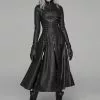 New In Punk Rave Underworld Coat Black