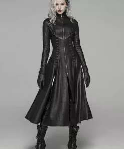New In Punk Rave Underworld Coat Black
