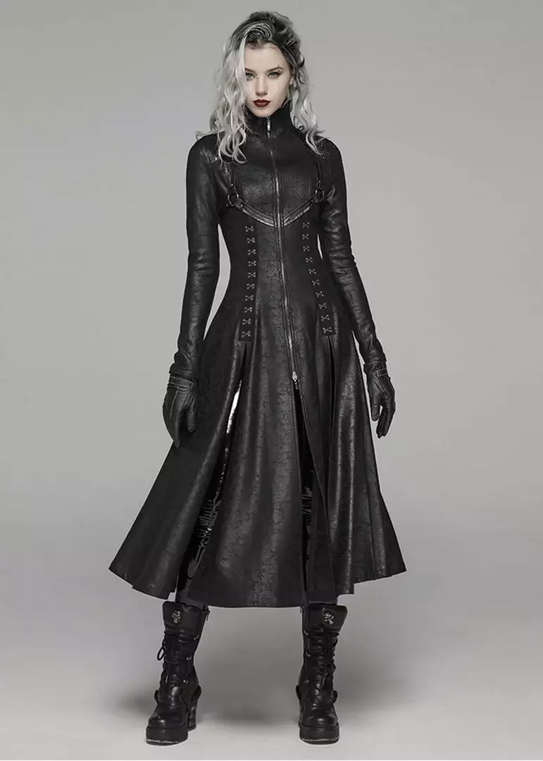 New In Punk Rave Underworld Coat Black 3 New In Punk Rave Underworld Coat Black