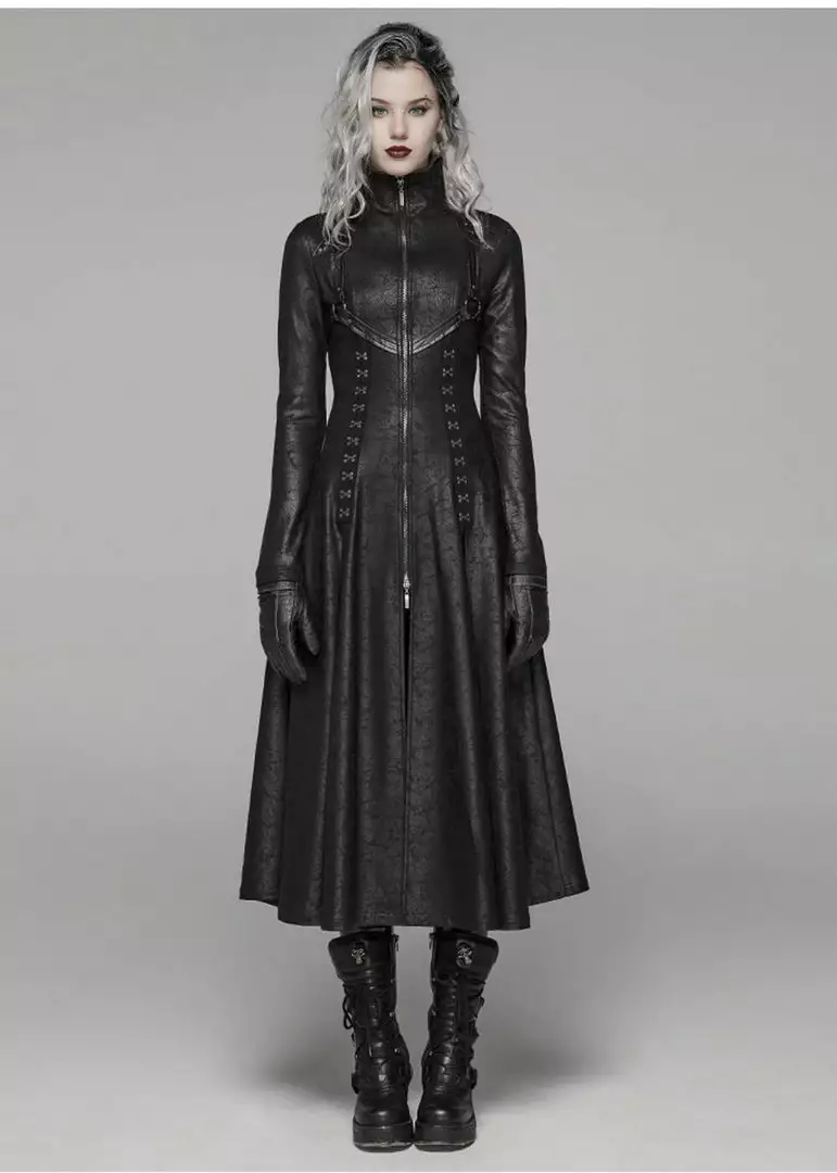 New In Punk Rave Underworld Coat Black 10 New In Punk Rave Underworld Coat Black