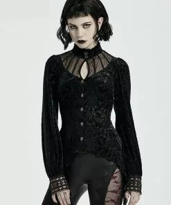 Punk Rave Sleepy Hollow Blouse Black