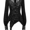 Punk Rave Sleepy Hollow Blouse Black 2 Punk Rave Sleepy Hollow Blouse Black