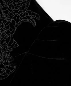 New In Punk Rave Selene Velvet Coat Black 18 New In Punk Rave Selene Velvet Coat Black