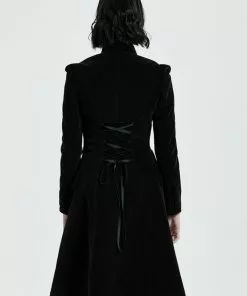 New In Punk Rave Selene Velvet Coat Black 14 New In Punk Rave Selene Velvet Coat Black