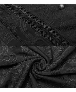 New In Punk Rave Sense Of Mystery Dress Coat Black