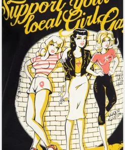 New In Queen Kerosin Girl Gang 50's Girlie T-Shirt Black 11 New In Queen Kerosin Girl Gang 50's Girlie T-Shirt Black