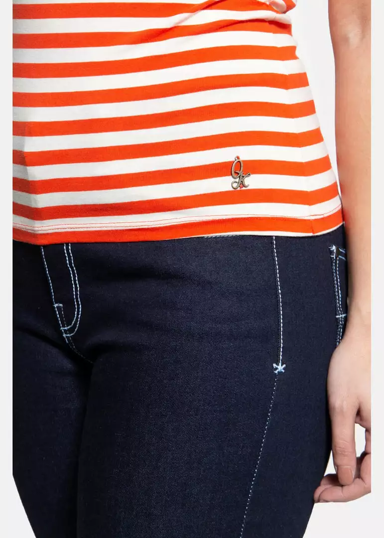 Queen Kerosin Vavavoom Stripe 50's Top Red White New In 5 Queen Kerosin Vavavoom Stripe 50's Top Red White New In