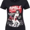 Queen Kerosin Rumble In The Jungle Girly T-Shirt Black 2 Queen Kerosin Rumble In The Jungle Girly T-Shirt Black