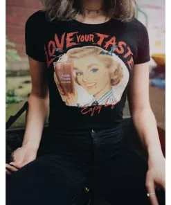 New In Queen Kerosin Blood Girly T-Shirt Black 12 New In Queen Kerosin Blood Girly T-Shirt Black