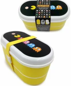 Retro Games Pac-Man Bento Lunchbox Yellow New In
