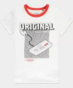 Retro Games Girlie Nintendo NES T-Shirt White