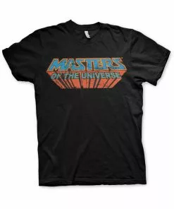 New In Retro Movies Masters Of The Universe Logo T-Shirt Black