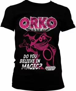 Retro Movies Masters Of The Universe Orko Girly T-Shirt Black