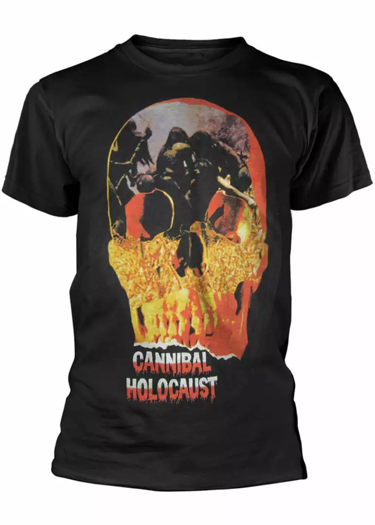 New In Retro Movies Cannibal Holocaust T-Shirt Black 3 New In Retro Movies Cannibal Holocaust T-Shirt Black