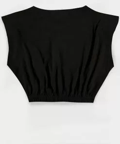 Retro Movies Ladies Star Wars 80's Crop Top Black New In