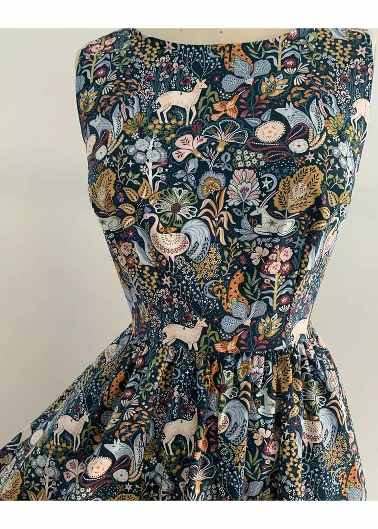 New In Retrolicious Majestic Midi 50's Swing Dress Multi 4 New In Retrolicious Majestic Midi 50's Swing Dress Multi