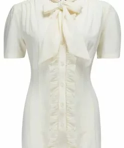 Rock N Romance Betsy 40's Blouse Antique White New In